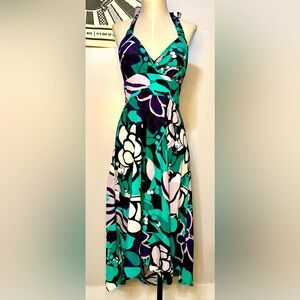 Jessica Simpson Floral Hi-Low Halter Dress in Great Condition Size 6